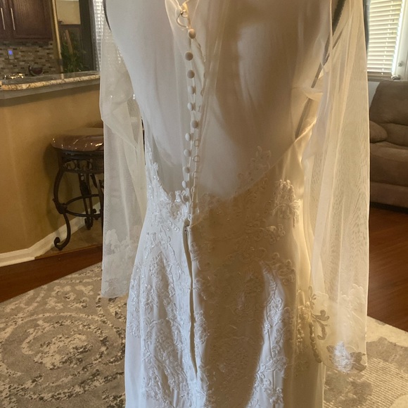 This beautiful wedding dress.